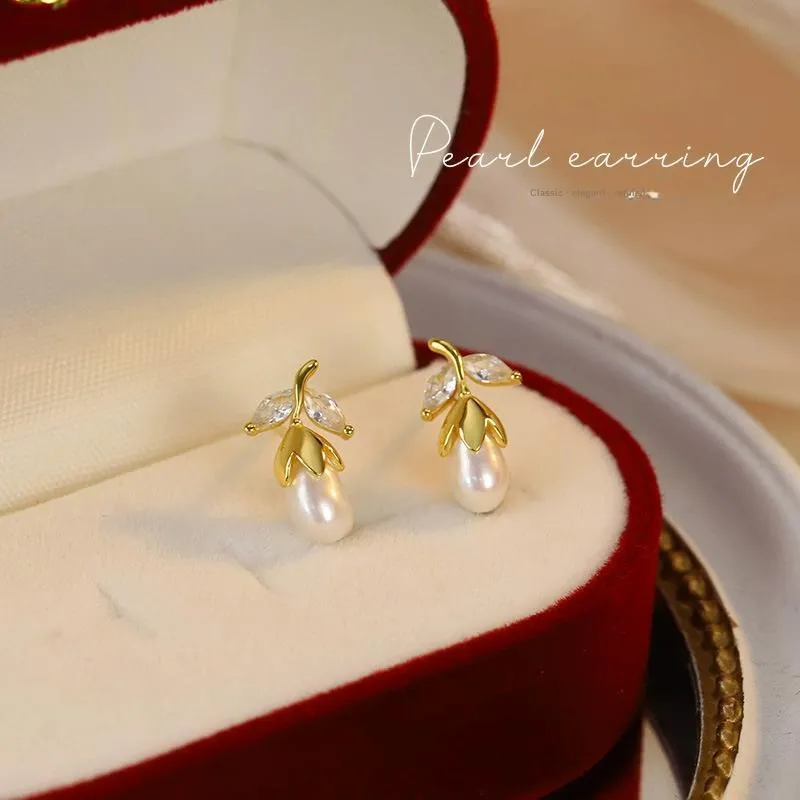 Beth Jewelry Pearl Stud Earrings Women's-1