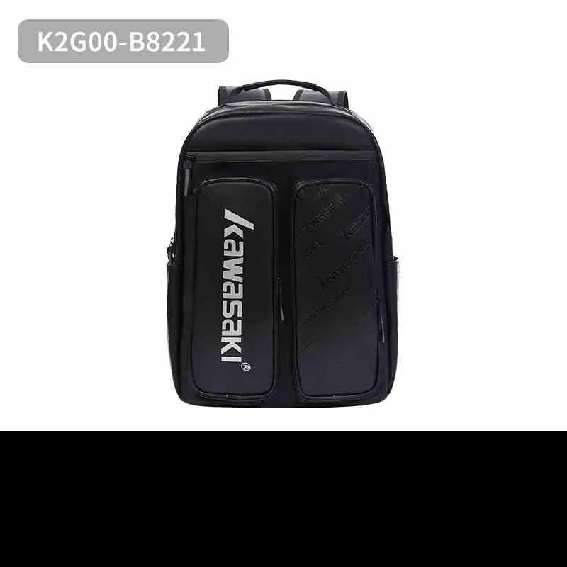 Kawasaki Badminton Racket Bags 2 Pcs Casual Style Backpack Mist Black Unisex-1