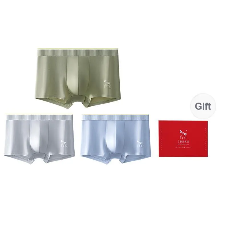 RED DRAGONFLY Cotton Panties Men's 3 Pack Gift Box Set-13