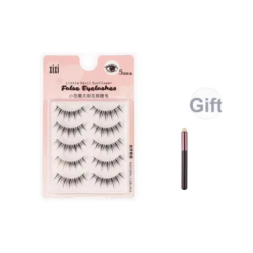 Xixi Lazy Trio Двойные накладные ресницы Full And Thickening Милый стиль Кошка Western Style