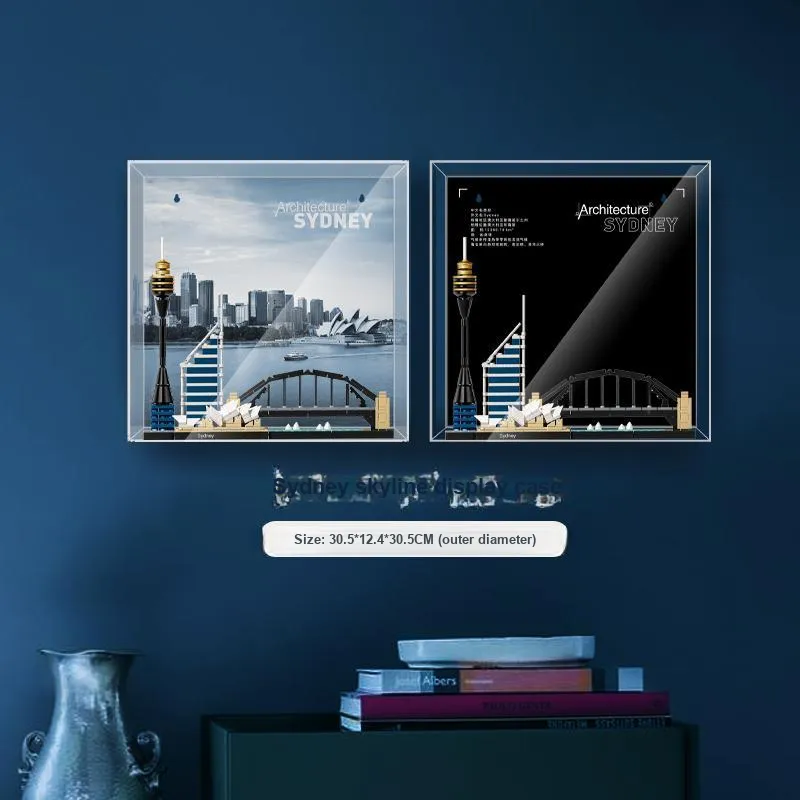 LIGHT YOUR BRICKS Compatibility Building Block Skyline Dual View Photo Frame Display Case Model Accessories-26