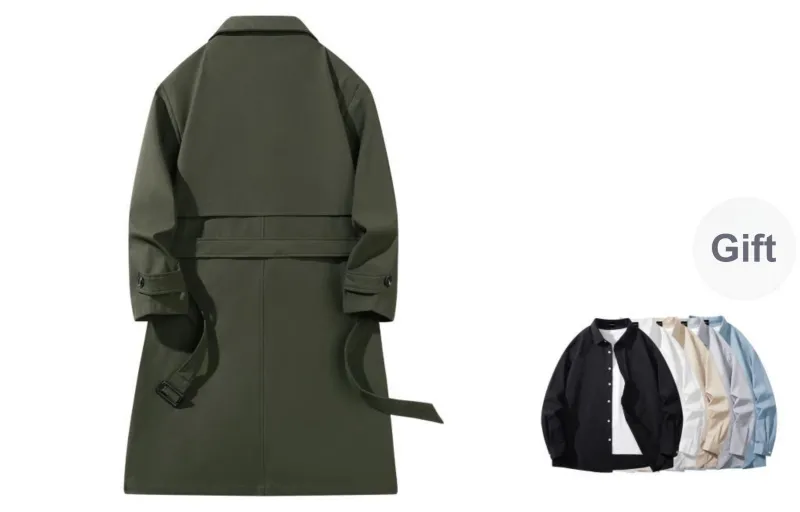 LA'T.WEEKEND Trench Coat Fall Unisex-13