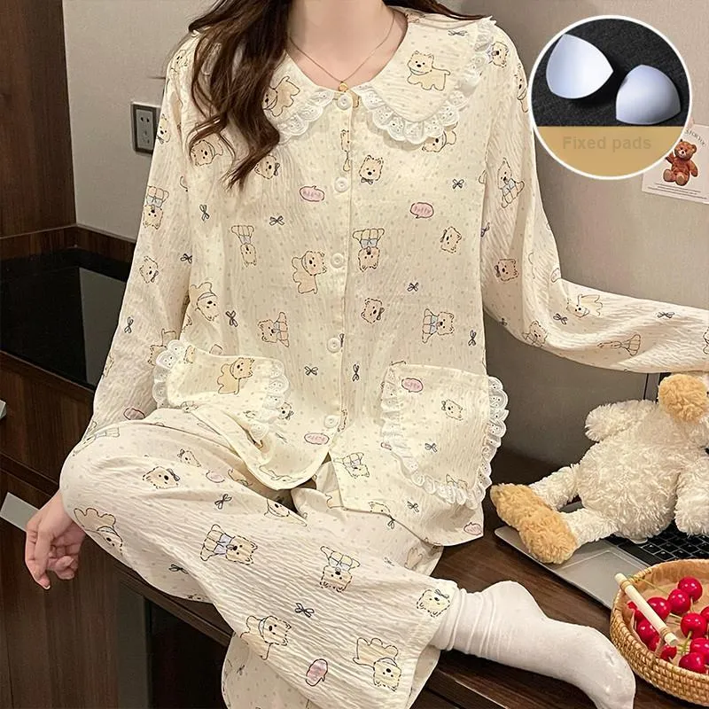 Ta Yan Pajama Set Women's Apricot-2
