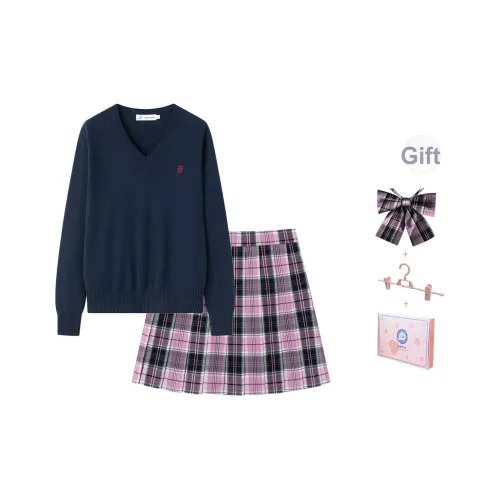 Tokyo Season UNIFORM Женские Gift Box Set Темно-синий + Серо-розовый