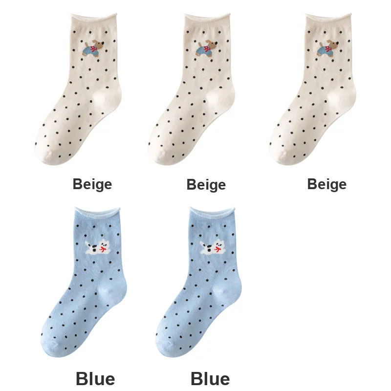 H YXIANG Mid Calf Socks Women's Combo Set-31