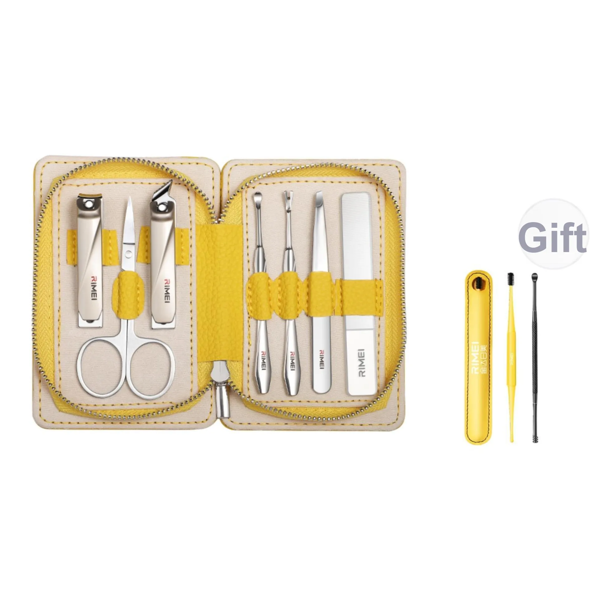RIMEI Набор кусачек для ногтей Набор инструментов для ногтей 7 предметов