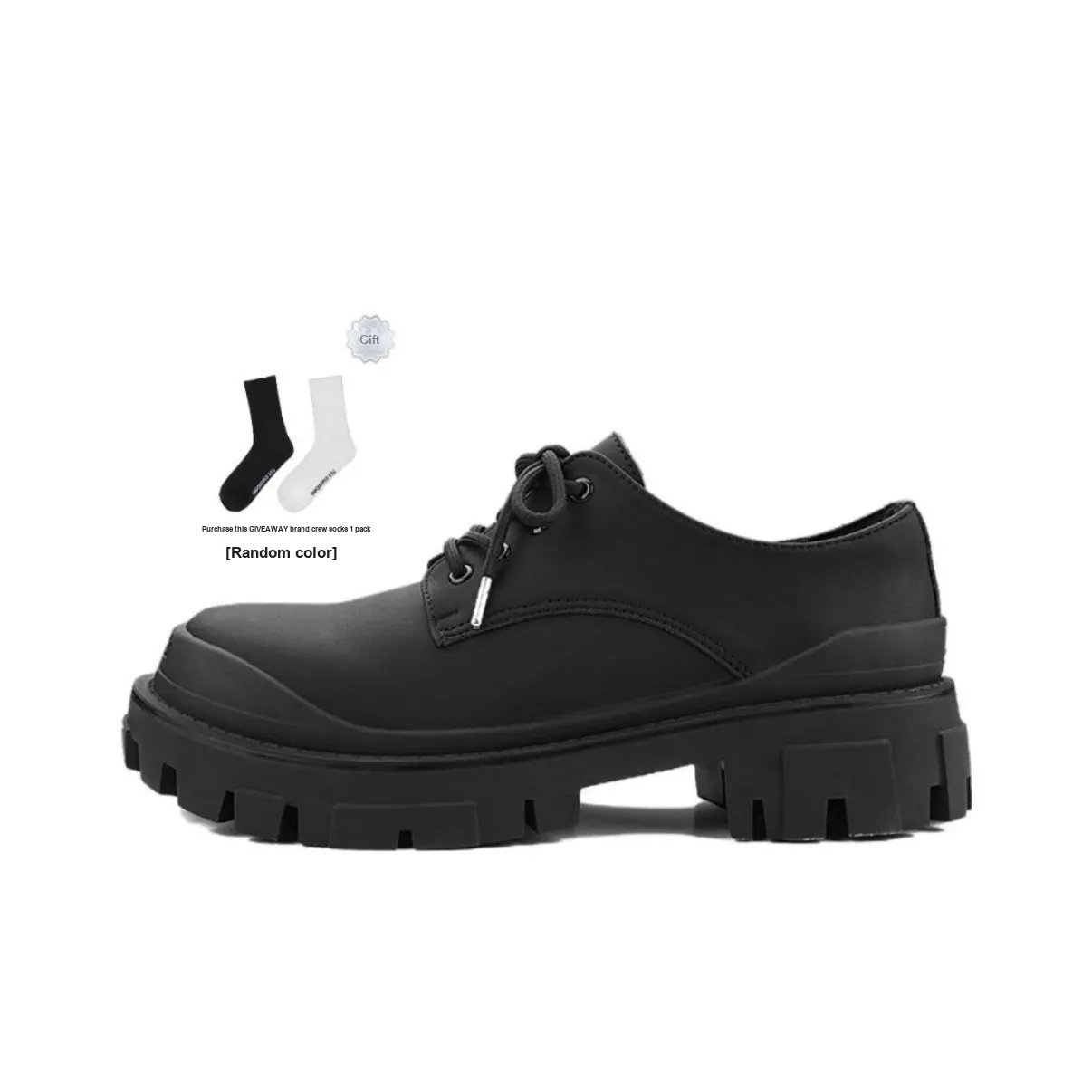 HANQIAORIJI Black Blood Series Dress Shoes Unisex Black