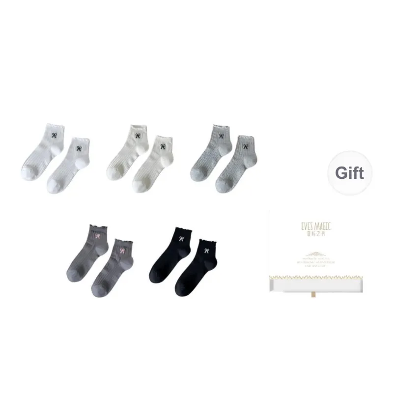 XIA.WA.ZHI.XIU Ankle Socks Women's Box 5 Pack-24