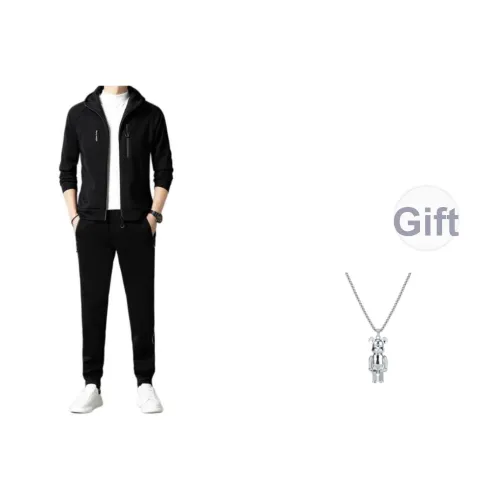 TUCANO Черный Трёхкомпонентный Набор Мужская Повседневная Спортивная Одежда