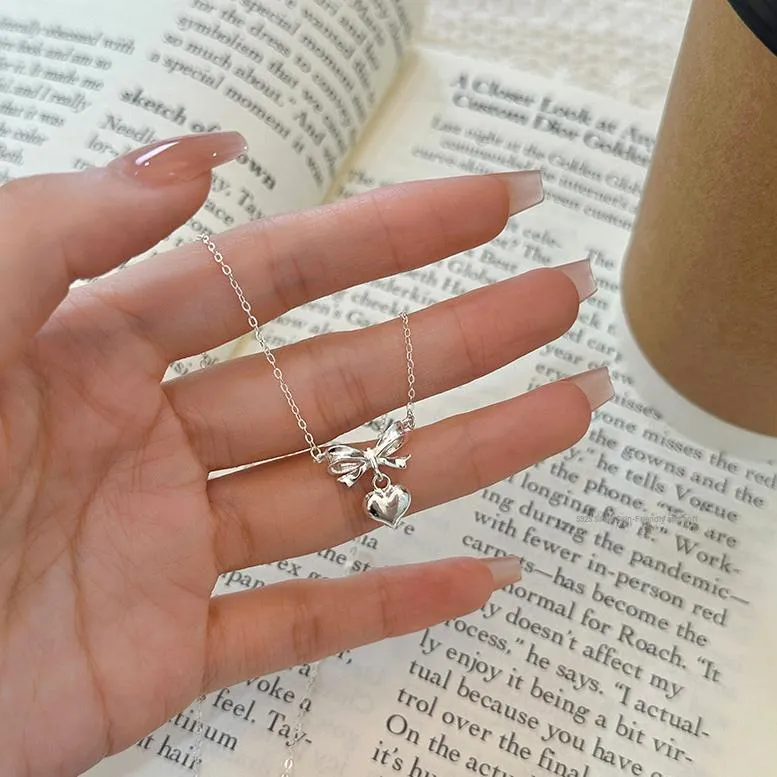 YQ Girls S925 Sterling Silver Necklaces Women's-5