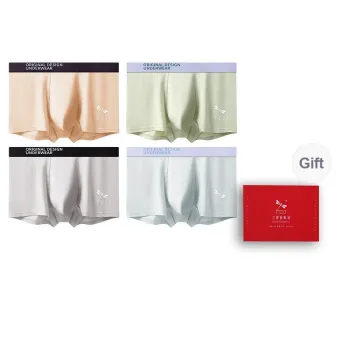 RED DRAGONFLY 50S Combed Cotton Underpants Men's 4 Piece Gift Box Sets