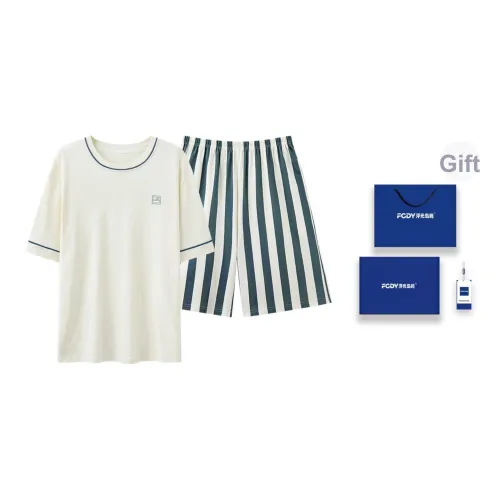 Floating Light Islands Пижама Набор Мужской Gift Box Set Абрикос Синий