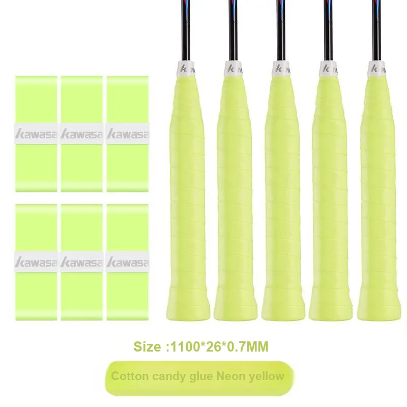 Kawasaki Badminton Grip Tape Neon Yellow Polyurethane PU Thin-1