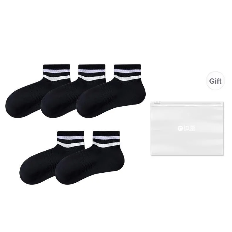 Temooues Ankle Socks Women's Shopping Bag Combo Set-30