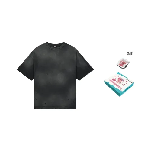 WE11DONE Т-рубашка с оборванным рукавом унисекс черная