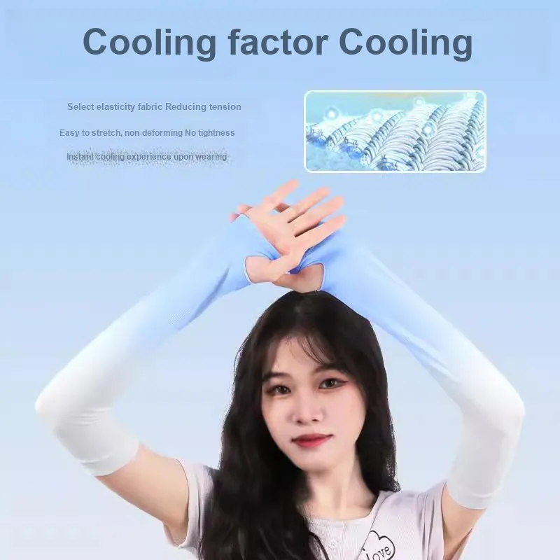 Anxious Polyamide Sun Protection Sleeves Women's-5