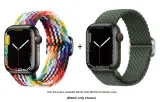 Apple Woven Strap-Rainbow * Olive Green