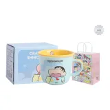 [Blue with Shopping Bag]Crayon Shin-Chan Milk Measuring Cup Multicolor Box Included