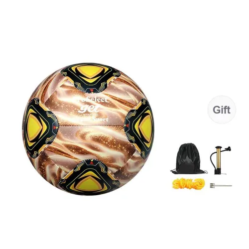 ProSelect Size 5 Soccer PU Machine Stitched Soccer Ball Unisex Brown