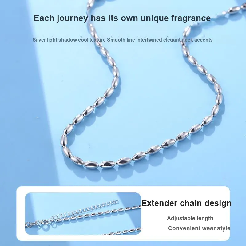 LAOYINJIANG 925 Sterling Silver Necklaces Women's-4