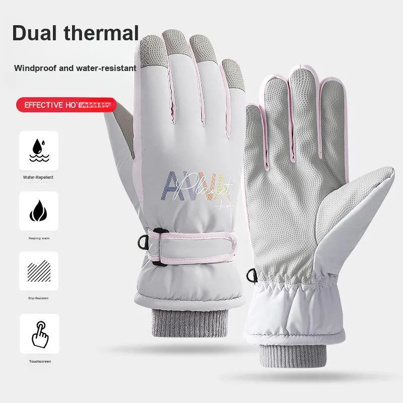 TANLU Ski Gloves Insulated For Cold Weather Outdoor Gloves Unisex-2