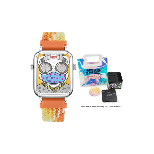 MITICO Кварцевый механизм Часы Унисекс Апельсин Циферблат M0521