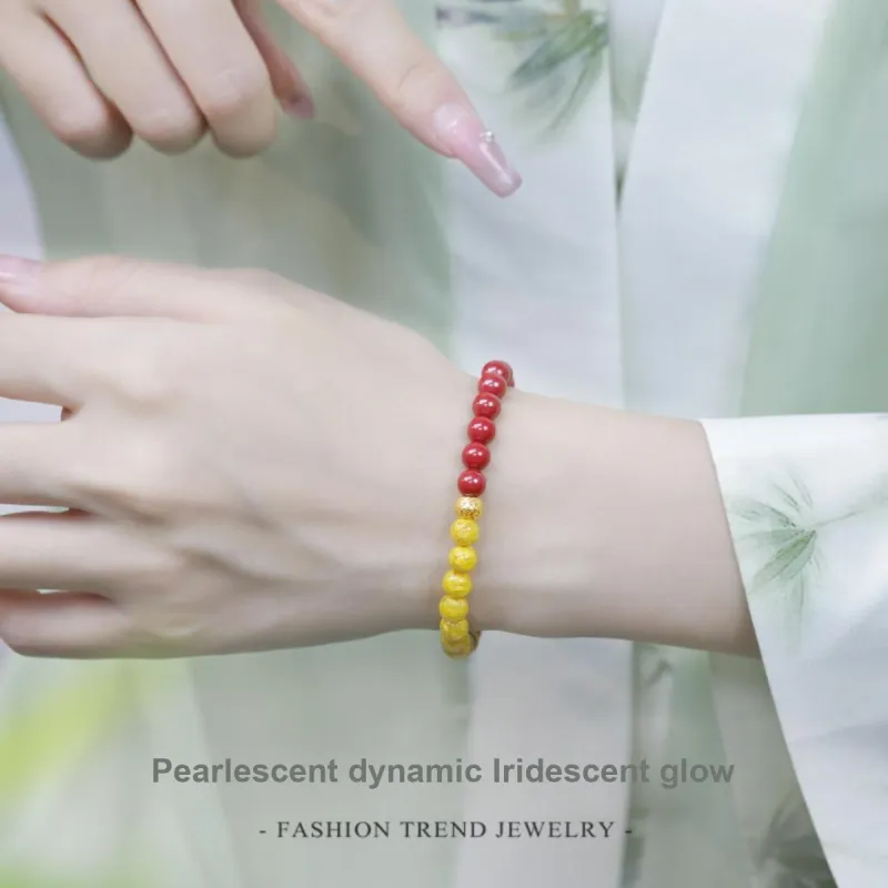 Love Reconstructed Cinnabar Bracelets Women's-1