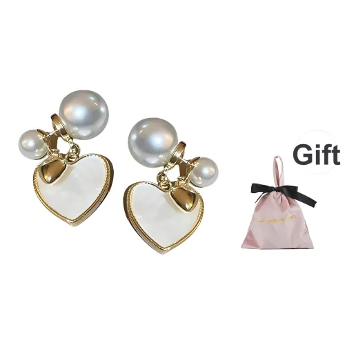 Rareme Серьги с искусственным жемчугом, белые, женские