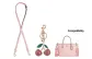 [Crossbody]Rouge Pink+Pink Crystal Cherry Pendant