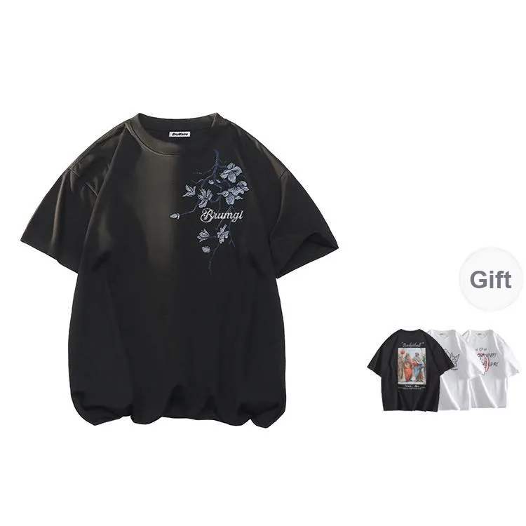 BRUMAIRE T Shirt Unisex Apricot Comes With Random Print Short Sleeved Top-2