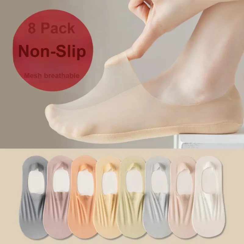 Cotton Shopping No Show Socks Women's 8 Pack-1