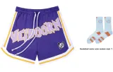 Lakers Purple+Basketball Socks