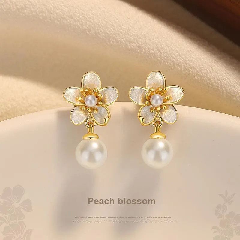 YINGNIXINDONG 925 Sterling Silver Stud Earrings Women's-3