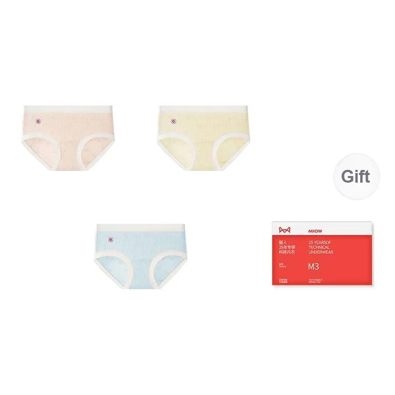 MIIOW Trend Party Series Underpants Women's Shopping Bag 3 Pack-8