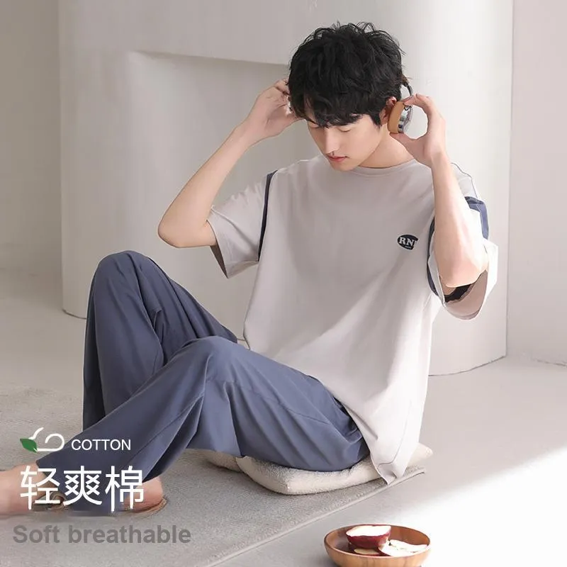 XIA.WA.ZHI.XIU Pajama Set Men's Gift Box Set Image Color-3