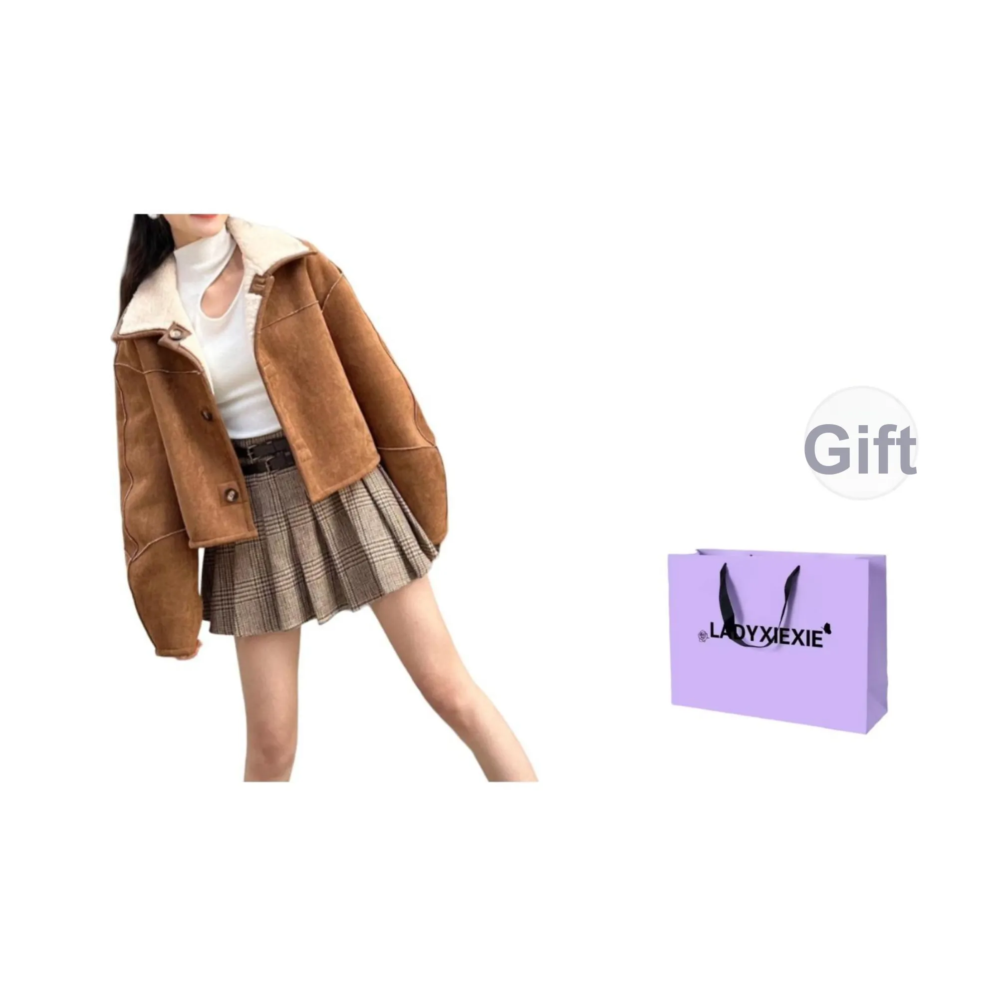 LADYXIEXIE Бархат Feel Пальто Женское