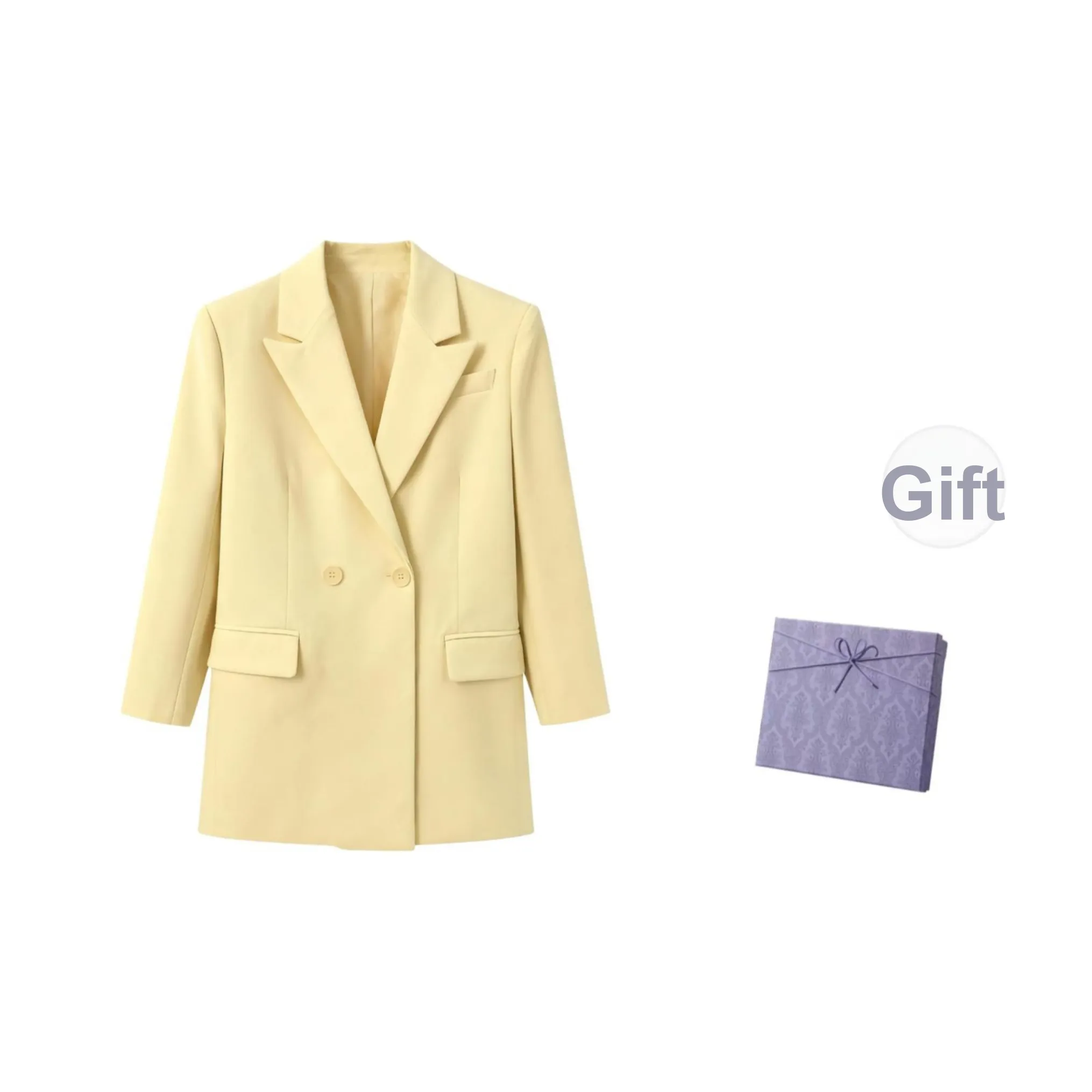 DITB Cream Yellow Women's Business Suits DITB Кремовый Желтый Женские Деловые Костюмы