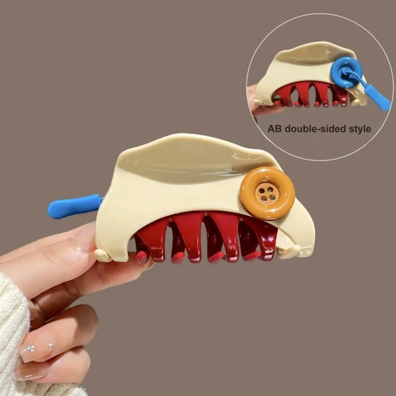 Danqin Resin Hair Clips Women's-6