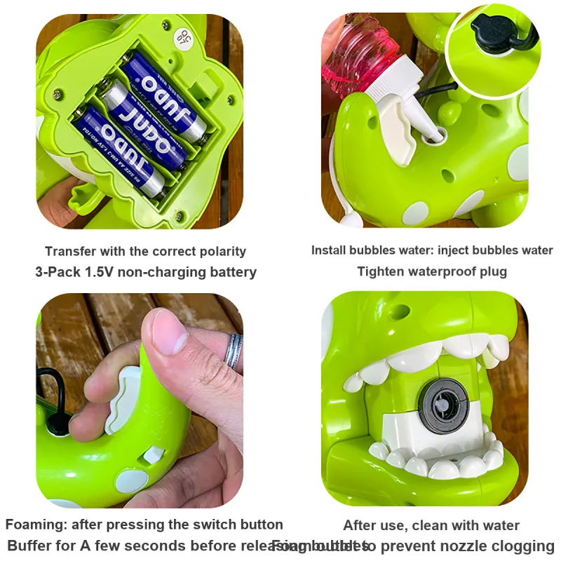KEBY Handheld Gatling Non Leakage Bubble Machines-10