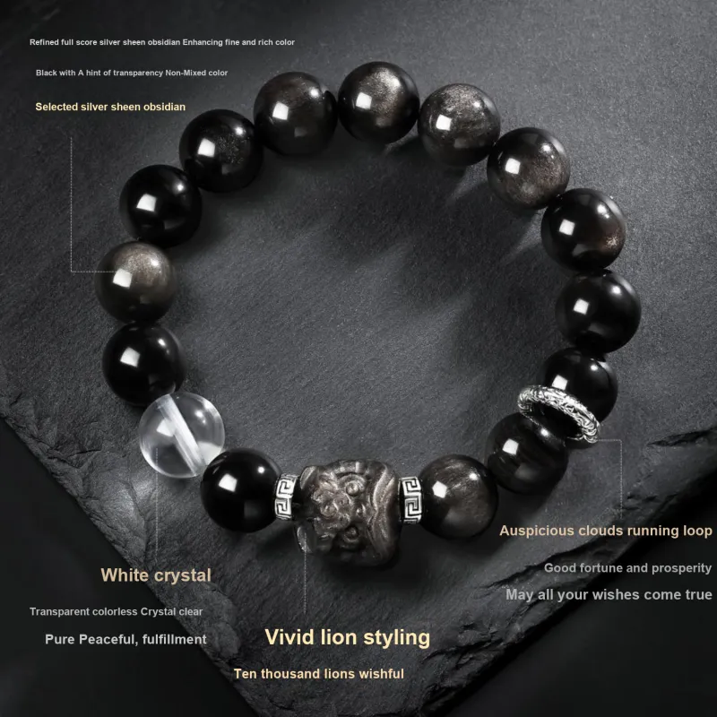 STYLEJING Obsidian Bracelets Unisex-4