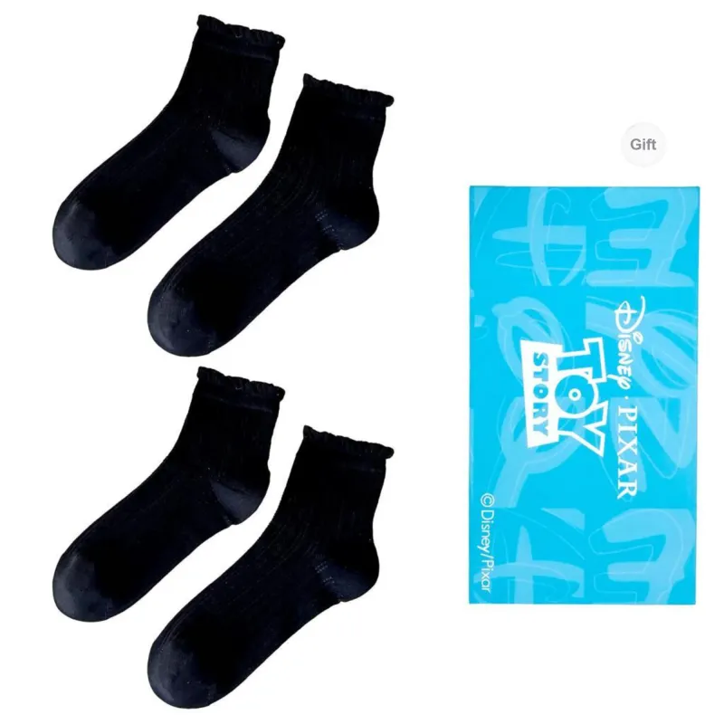 Disney Mid Calf Socks Women's Shopping Bag Combo Set-16