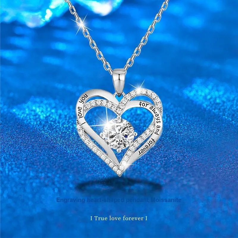 WUMZK 925 Sterling Silver Necklaces Women's-3