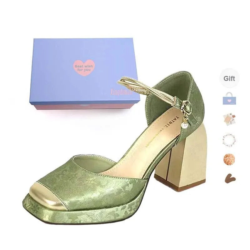 Xingdiman Chunky Heel High Heels Women's-9