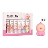 피치 식물 Aroma 핸드 크림 선물 세트 15ml*6 + 피치 Jar 11cm