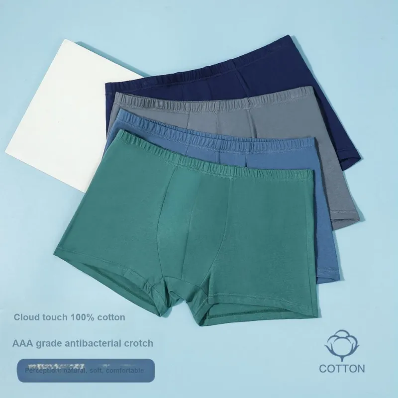 Red Bean Underpants Men's Combo Set-4
