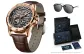 Rose Case Black Dial Brown Leather Strap[RIETI Brand Sunglasses Clothing Sets]