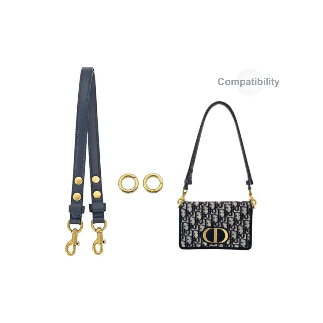 Lan Bao Fan Microfiber Polyurethane Single Purchase Bag Strap Crossbody Women's Antique Gold