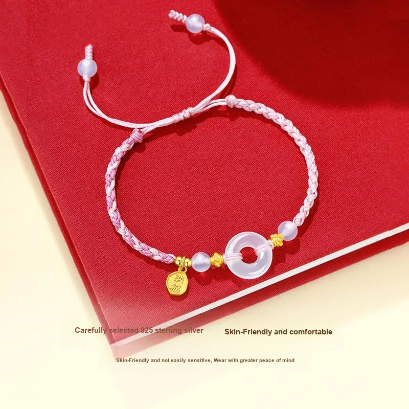 Lao Feng Xiang S925 Silver Bracelets Unisex-3