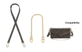 Brown 1.5cm Wide Lock Adjustable[Includes Underarm Decorative Chain 60cm]