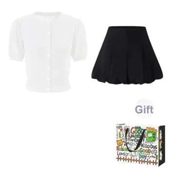 Dippanis Two Piece Skirt Sets Women's
